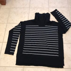 41 Hawthorn Black with gray stripes sweater